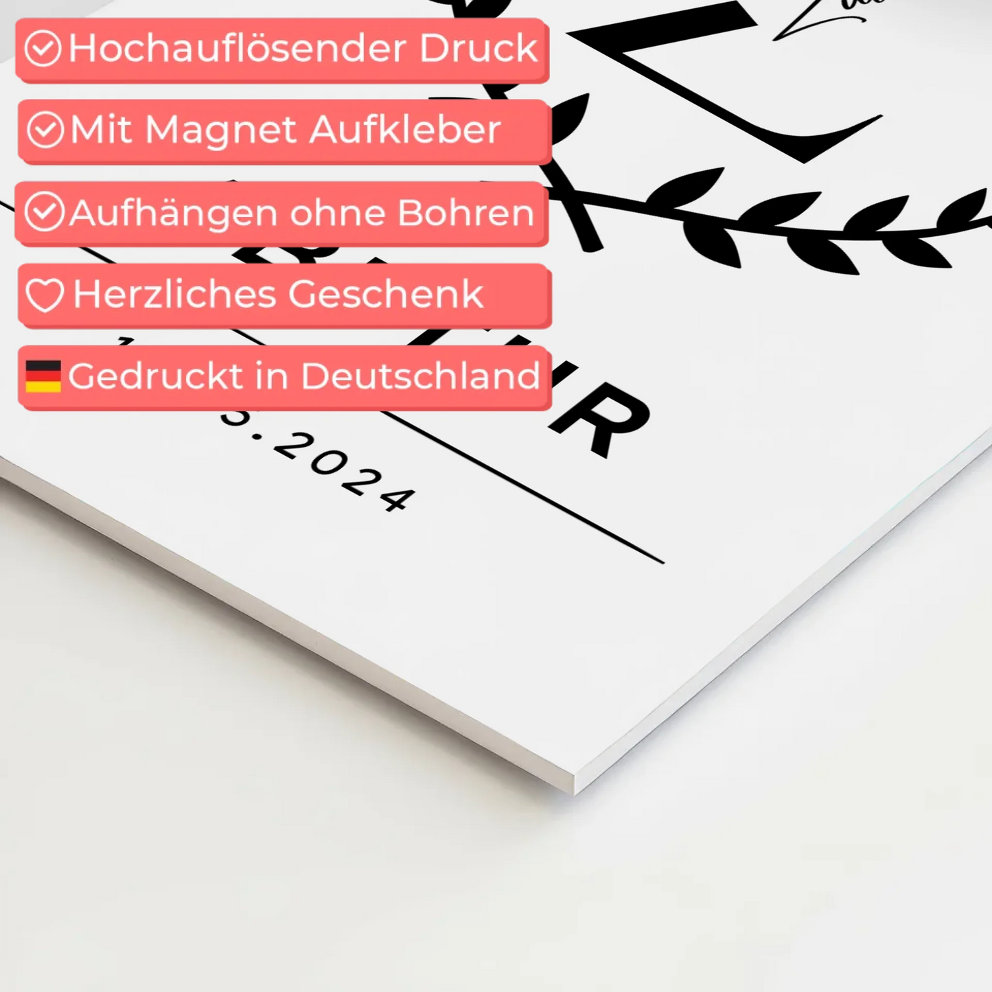 Fotoboard Geschenk zum Abitur Abiturient