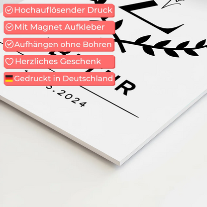 Fotoboard Geschenk zum Abitur Abiturient