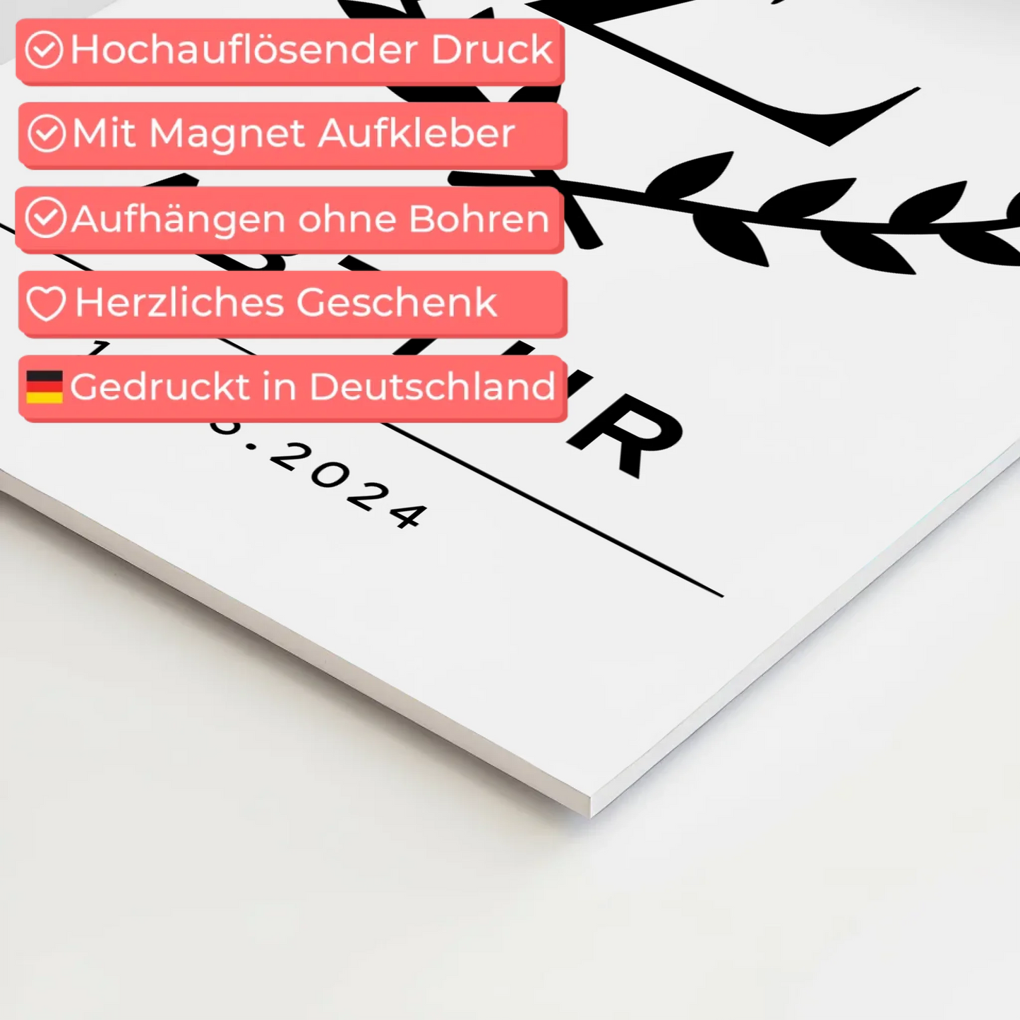 Fotoboard Geschenk zum Abitur Abiturient