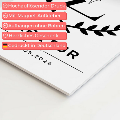 Fotoboard Geschenk zum Abitur Abiturient