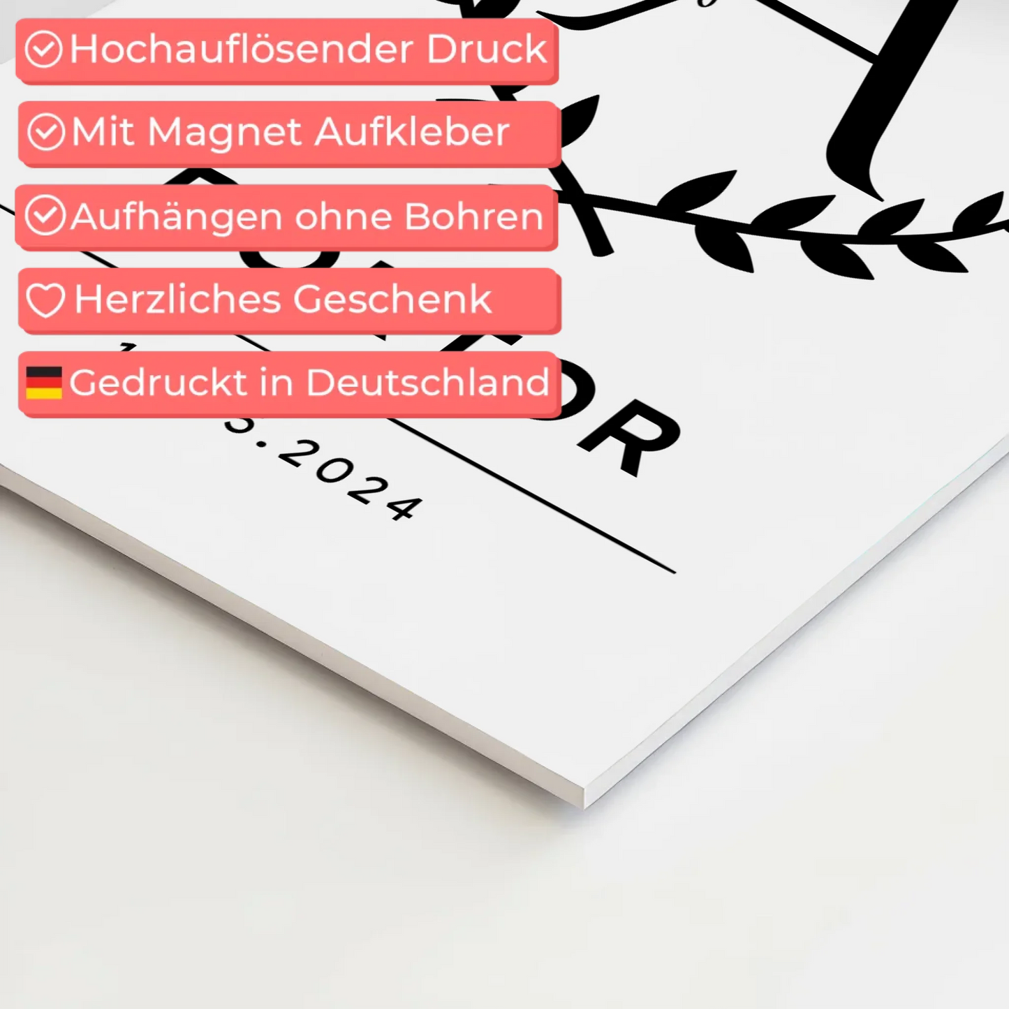 Fotoboard Magnet Poster Doktor Abschluss Geschenk Doktorand