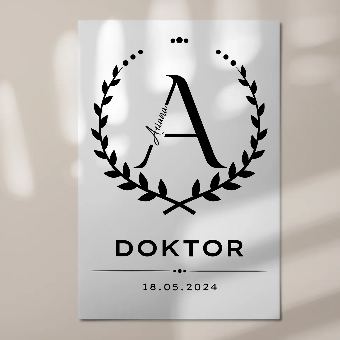 Fotoboard Magnet Poster Doktor Abschluss Geschenk Doktorand