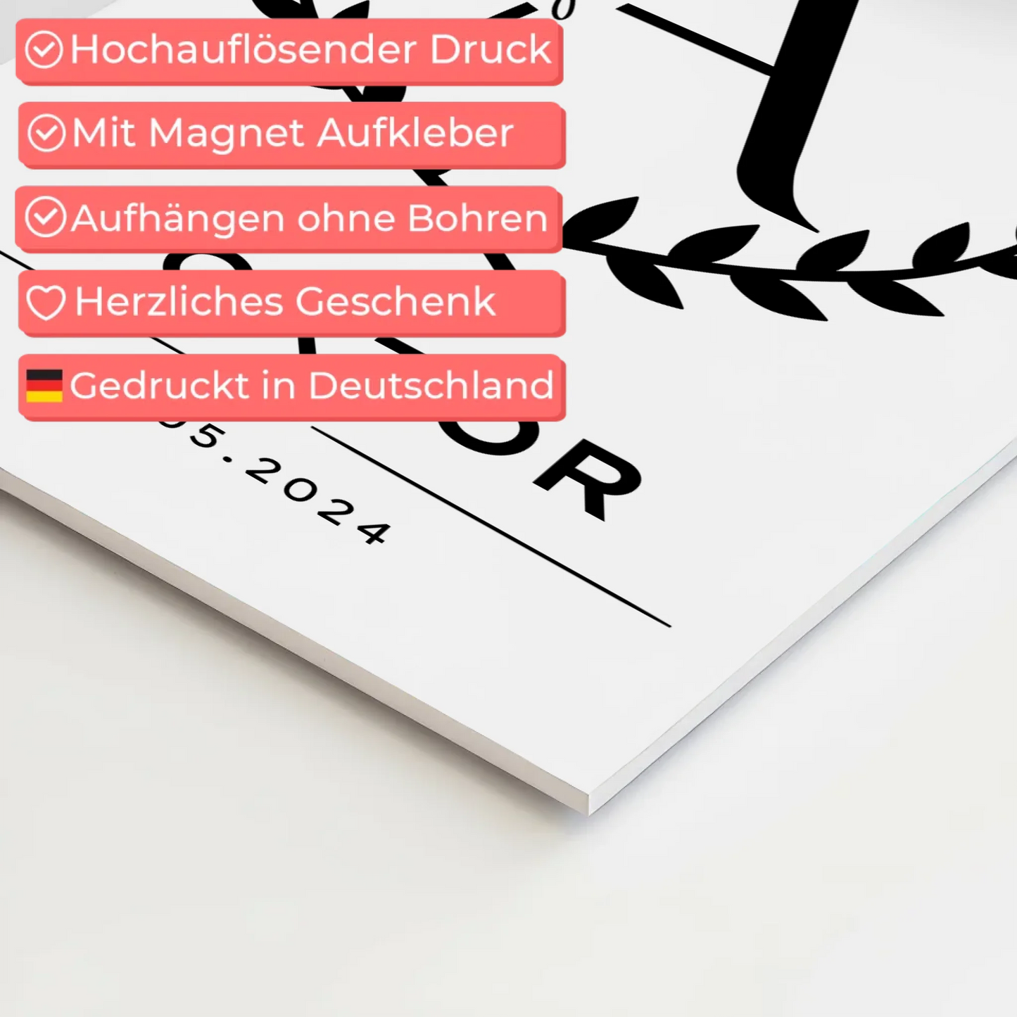 Fotoboard Magnet Poster Doktor Abschluss Geschenk Doktorand