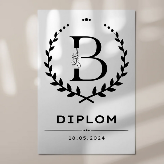 Fotoboard Magnetisch Geschenk Diplom Abschluss Diplomand