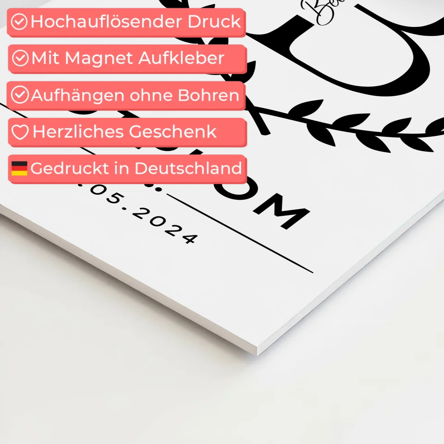 Fotoboard Magnetisch Geschenk Diplom Abschluss Diplomand