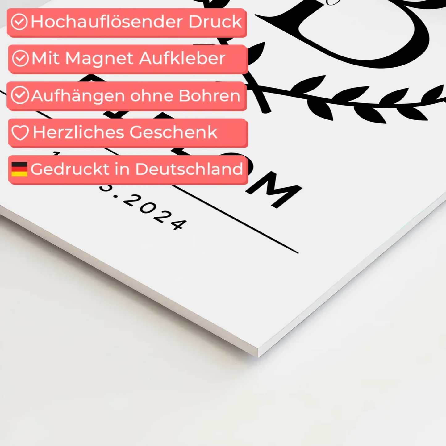 Fotoboard Magnetisch Geschenk Diplom Abschluss Diplomand