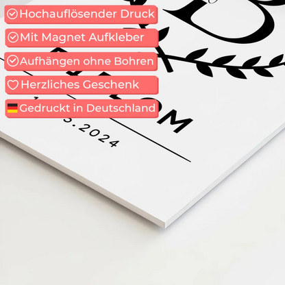 Fotoboard Magnetisch Geschenk Diplom Abschluss Diplomand