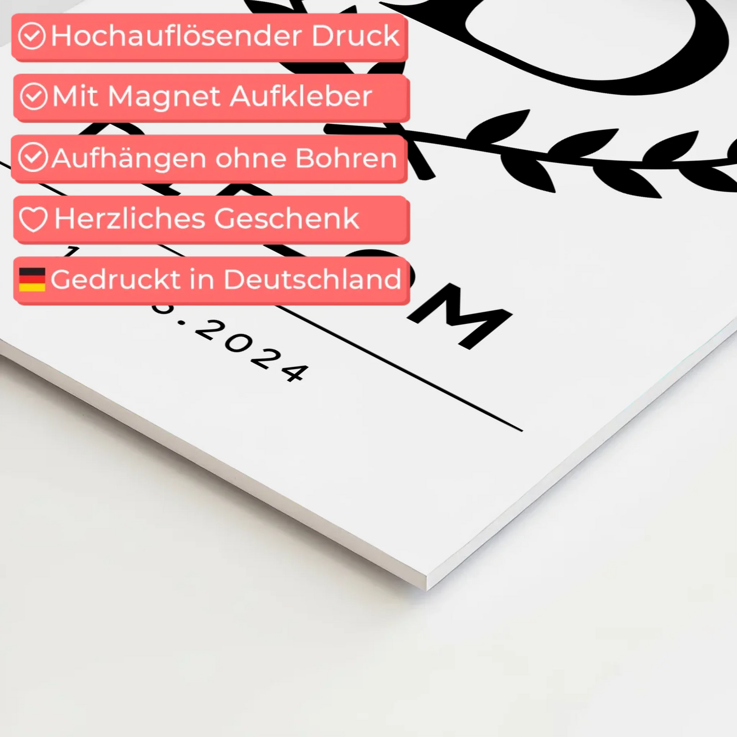 Fotoboard Magnetisch Geschenk Diplom Abschluss Diplomand