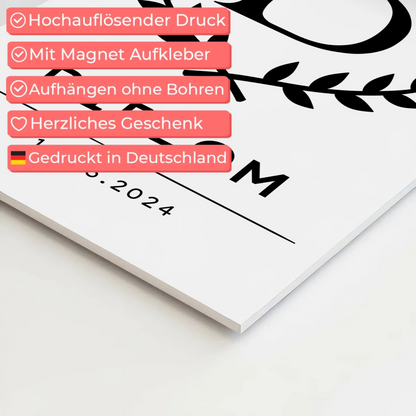 Fotoboard Magnetisch Geschenk Diplom Abschluss Diplomand