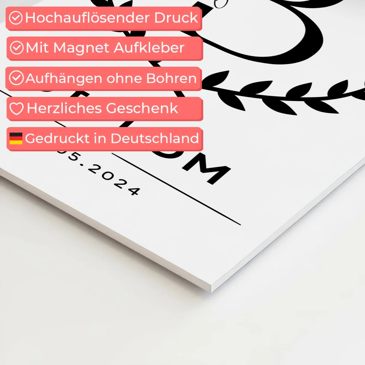 Fotoboard Magnetisch Geschenk Diplom Abschluss Diplomand