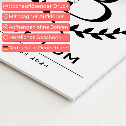 Fotoboard Magnetisch Geschenk Diplom Abschluss Diplomand