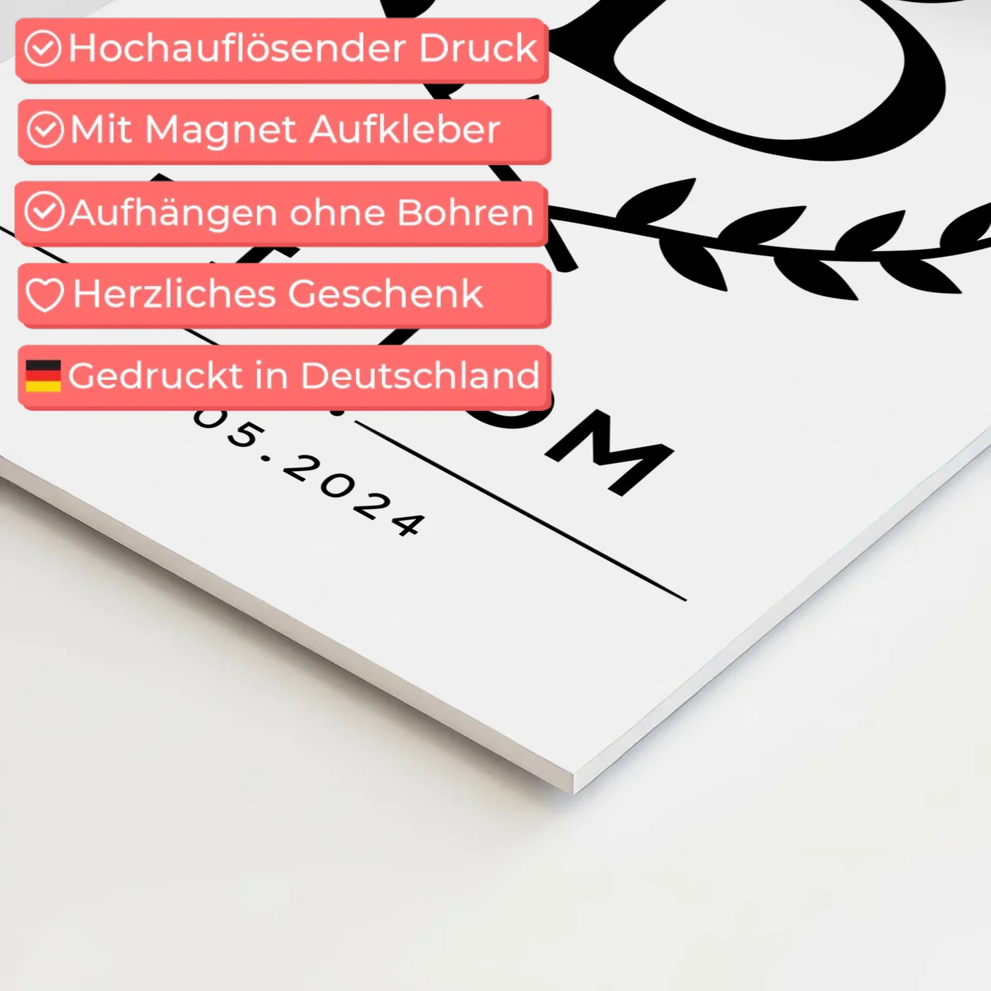 Fotoboard Magnetisch Geschenk Diplom Abschluss Diplomand