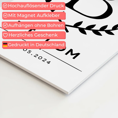 Fotoboard Magnetisch Geschenk Diplom Abschluss Diplomand