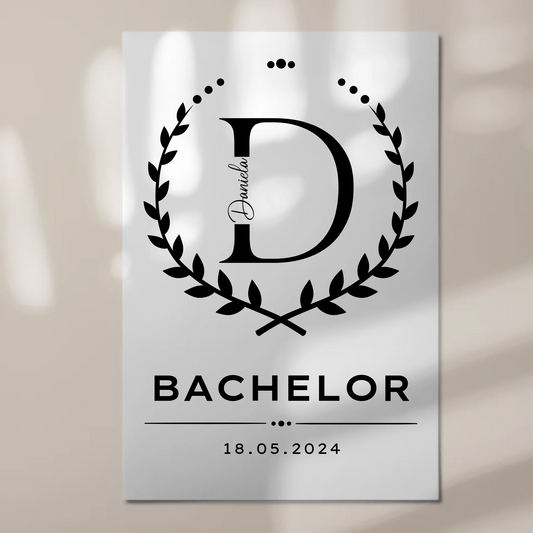 Magnet Fotoboard Geschenk Zum Bestandenen Bachelor Bachelorand