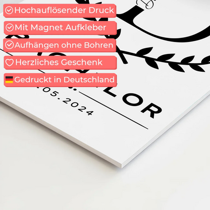 Magnet Fotoboard Geschenk Zum Bestandenen Bachelor Bachelorand