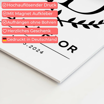 Magnet Fotoboard Geschenk Zum Bestandenen Bachelor Bachelorand