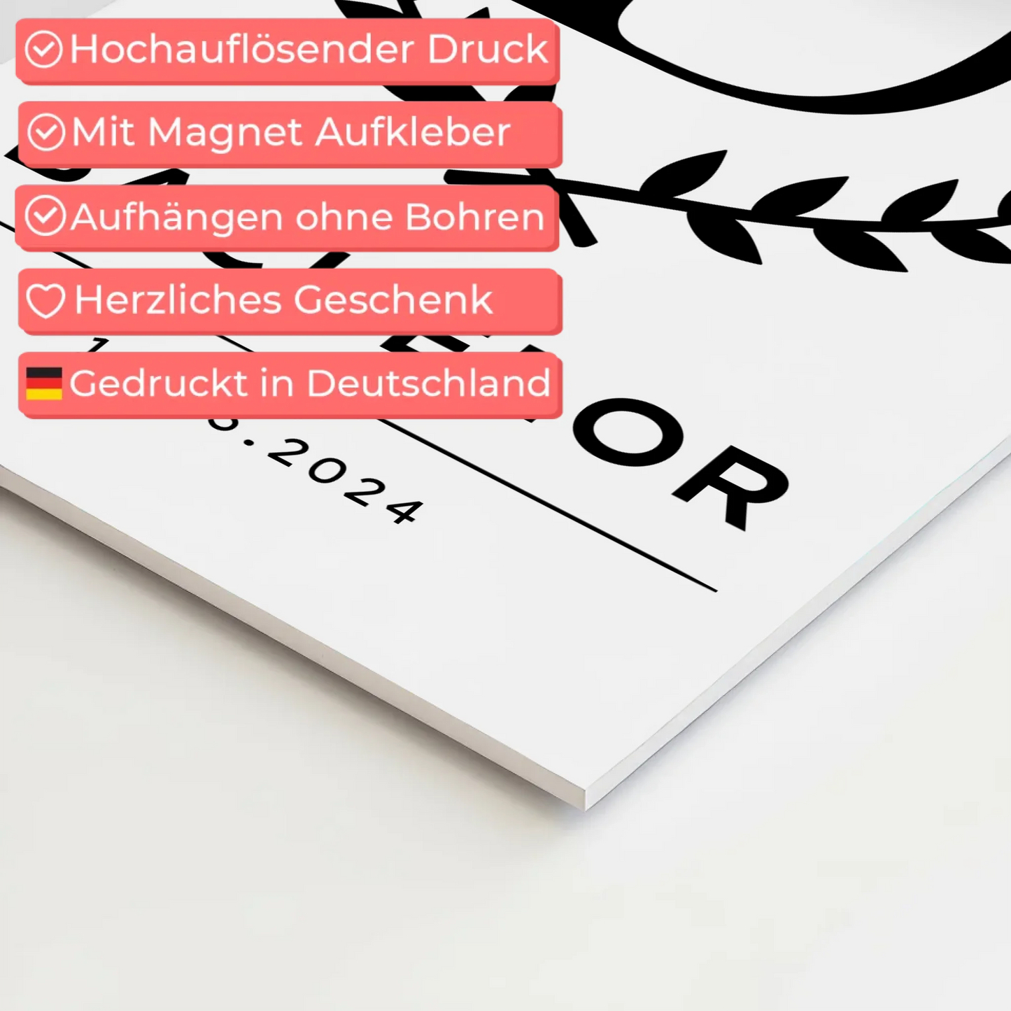 Magnet Fotoboard Geschenk Zum Bestandenen Bachelor Bachelorand