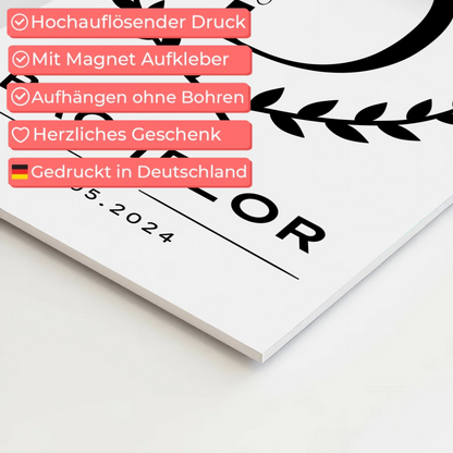 Magnet Fotoboard Geschenk Zum Bestandenen Bachelor Bachelorand