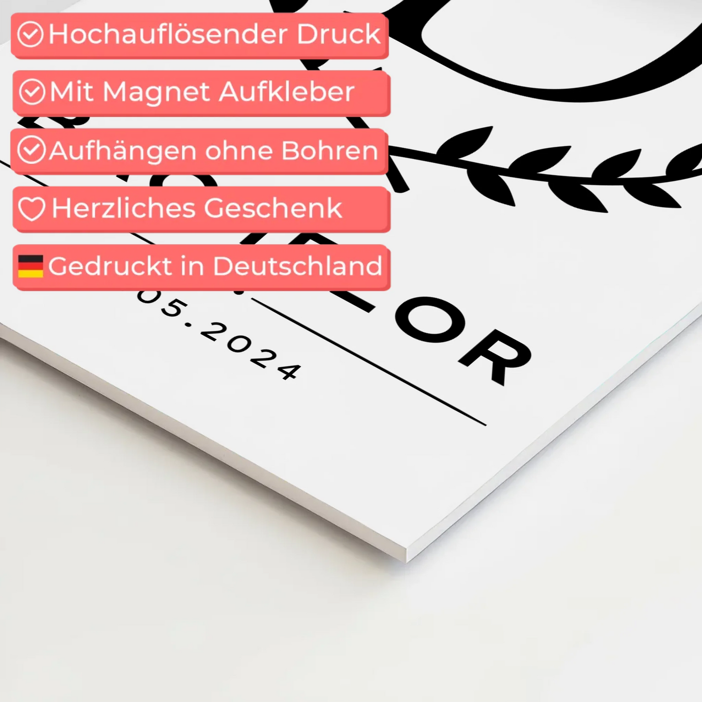 Magnet Fotoboard Geschenk Zum Bestandenen Bachelor Bachelorand