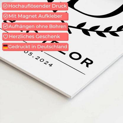 Magnet Fotoboard Geschenk Zum Bestandenen Bachelor Bachelorand