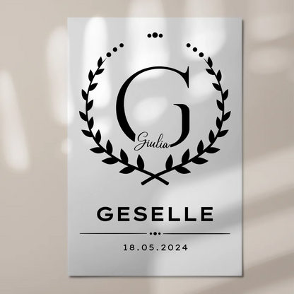 Fotoboard Geschenk Zum Abschluss Ausbildung Ausbildung