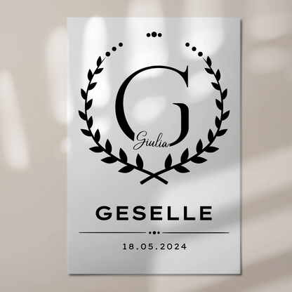 Fotoboard Geschenk Zum Abschluss Ausbildung Ausbildung