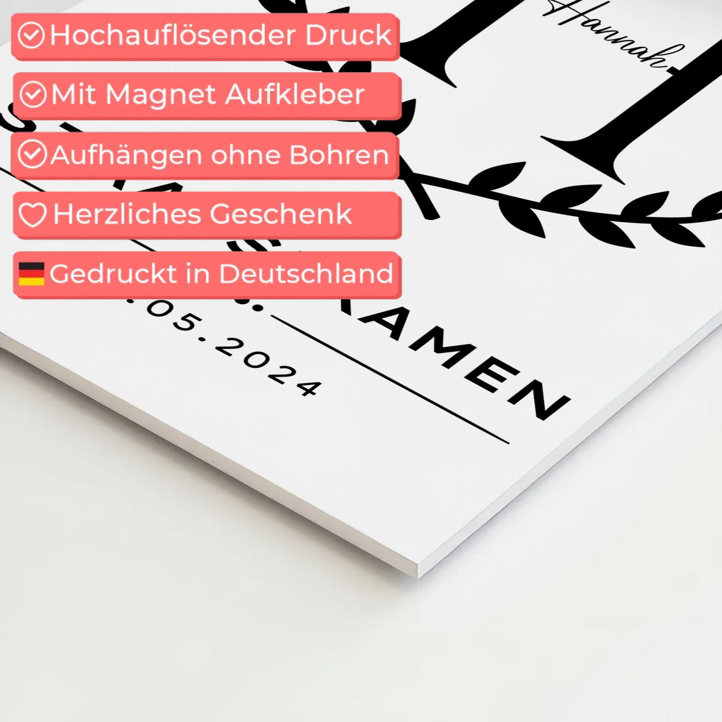 Fotoboard Magnet Poster Geschenk zum Staatsexamen Abschluss