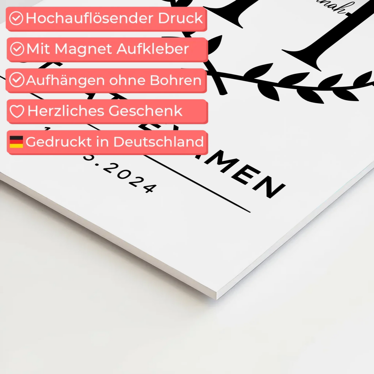 Fotoboard Magnet Poster Geschenk zum Staatsexamen Abschluss