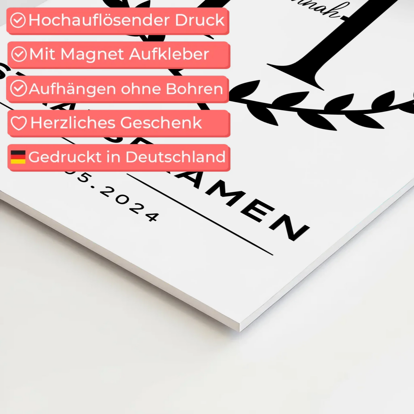 Fotoboard Magnet Poster Geschenk zum Staatsexamen Abschluss