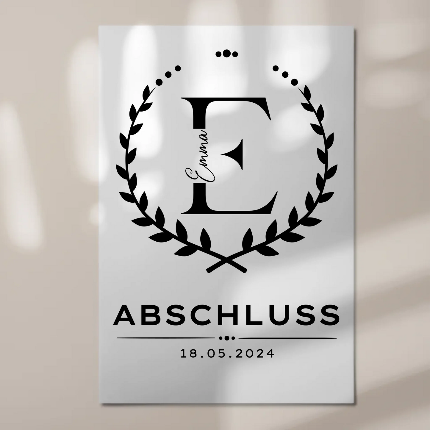 Fotoboard Magnet Poster Geschenk Zum Abschluss Ausbildung Abschluss Wunschtext