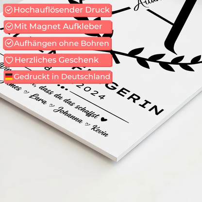 Geschenk Abschluss Ausbildung Altenpflegerin Fotoboard