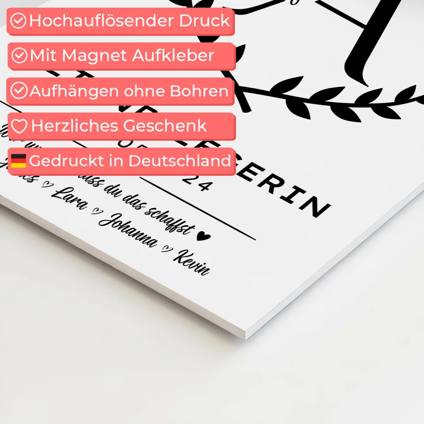 Geschenk Abschluss Ausbildung Altenpflegerin Fotoboard