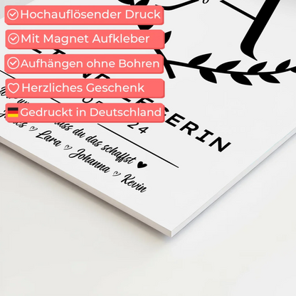 Geschenk Abschluss Ausbildung Altenpflegerin Fotoboard