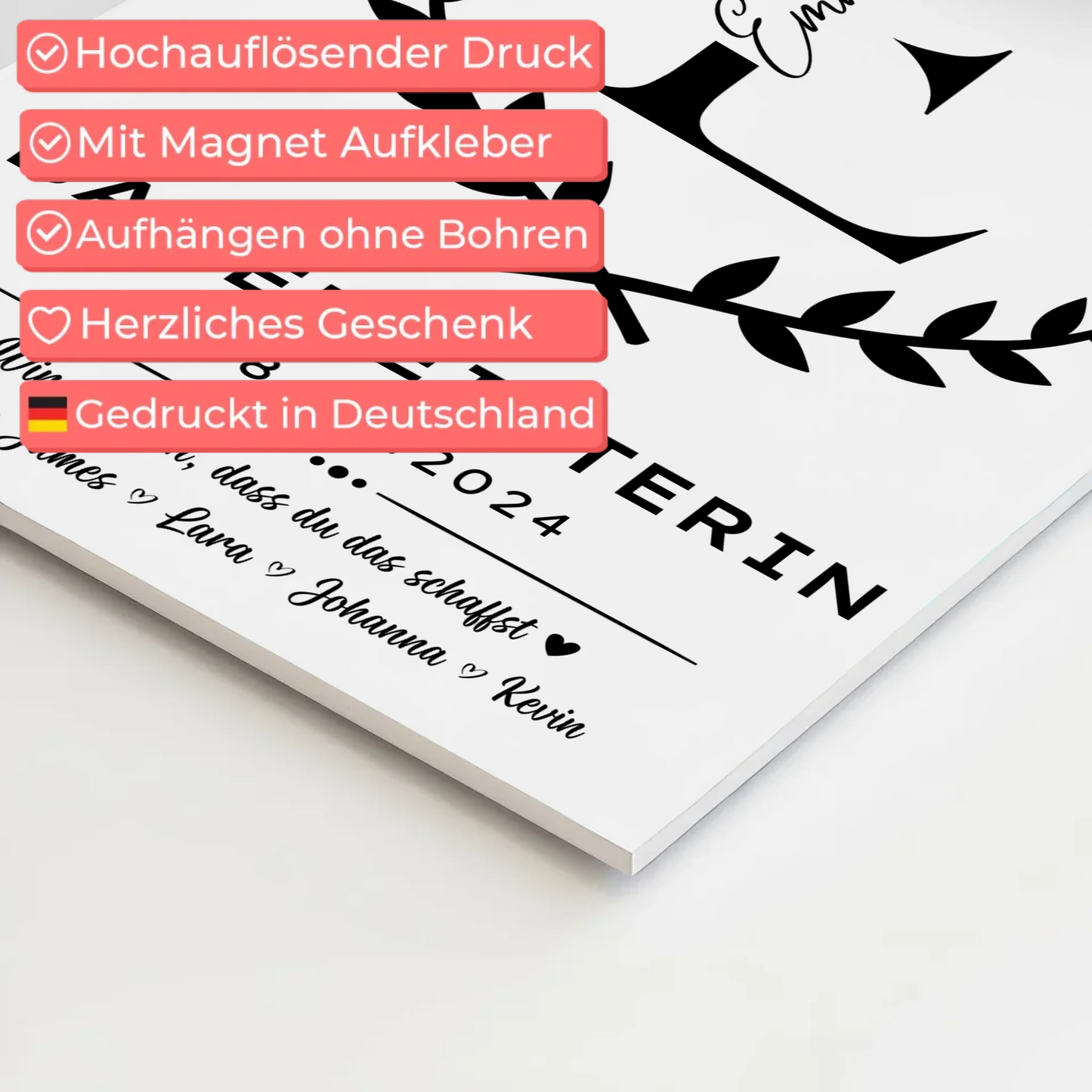 Ausbildungsabschluss Geschenk Bademeisterin Magnet Fotoboard