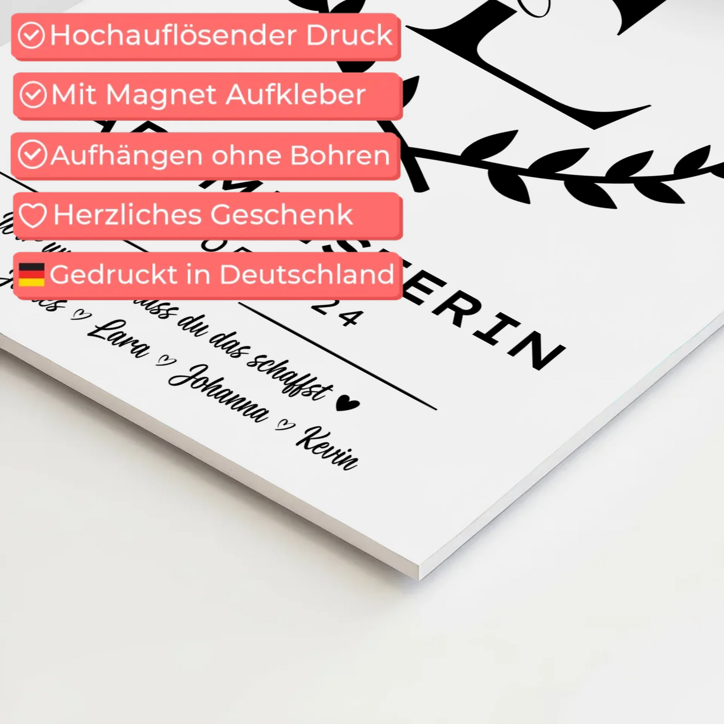 Ausbildungsabschluss Geschenk Bademeisterin Magnet Fotoboard