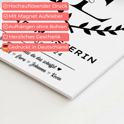 Ausbildungsabschluss Geschenk Bademeisterin Magnet Fotoboard