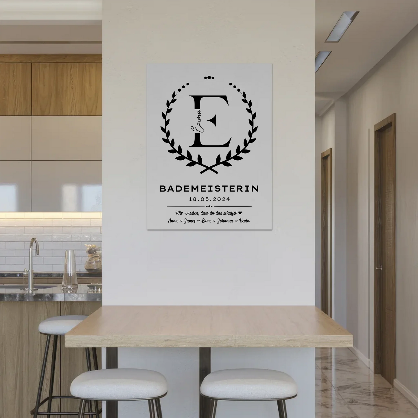 Ausbildungsabschluss Geschenk Bademeisterin Magnet Fotoboard