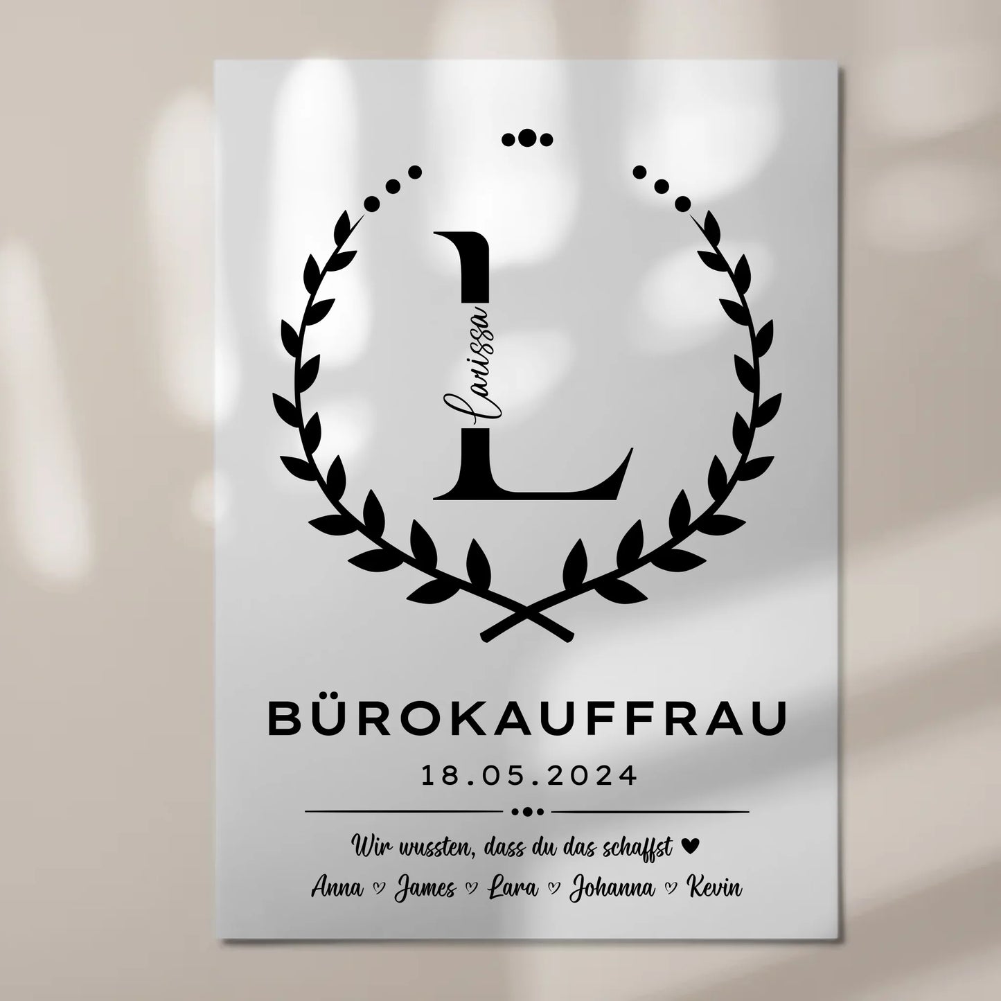 Geschenk Zum Abschluss Ausbildung Bürokauffrau Magnet Fotoboard