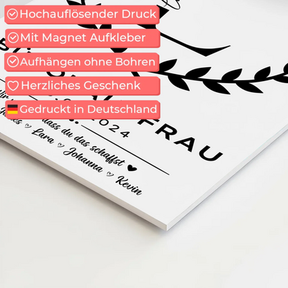 Geschenk Zum Abschluss Ausbildung Bürokauffrau Magnet Fotoboard