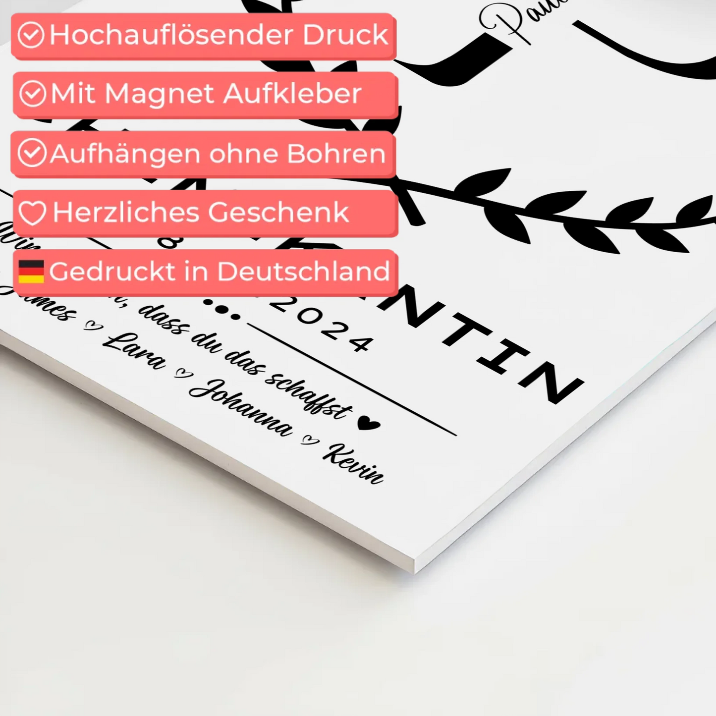 Geschenk Zum Abschluss Ausbildung Chemikantin Fotoboard