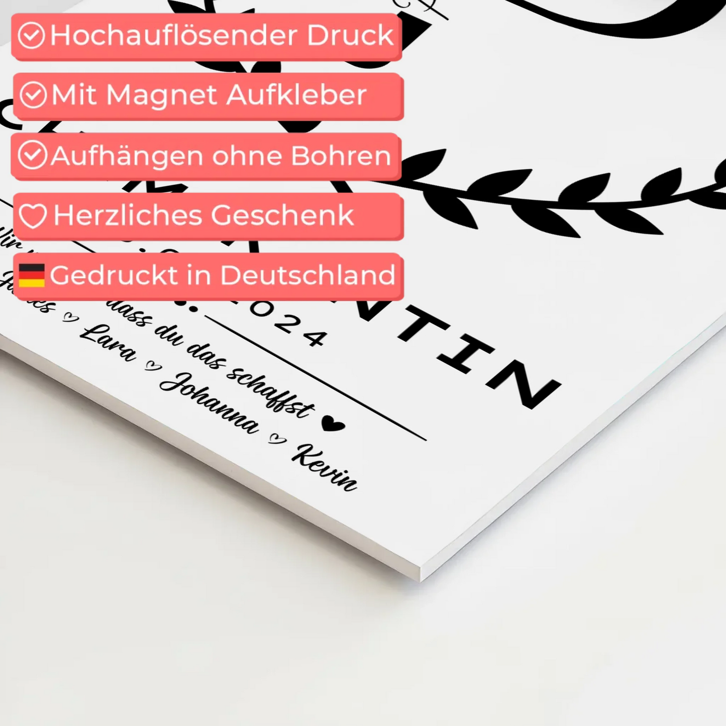 Geschenk Zum Abschluss Ausbildung Chemikantin Fotoboard