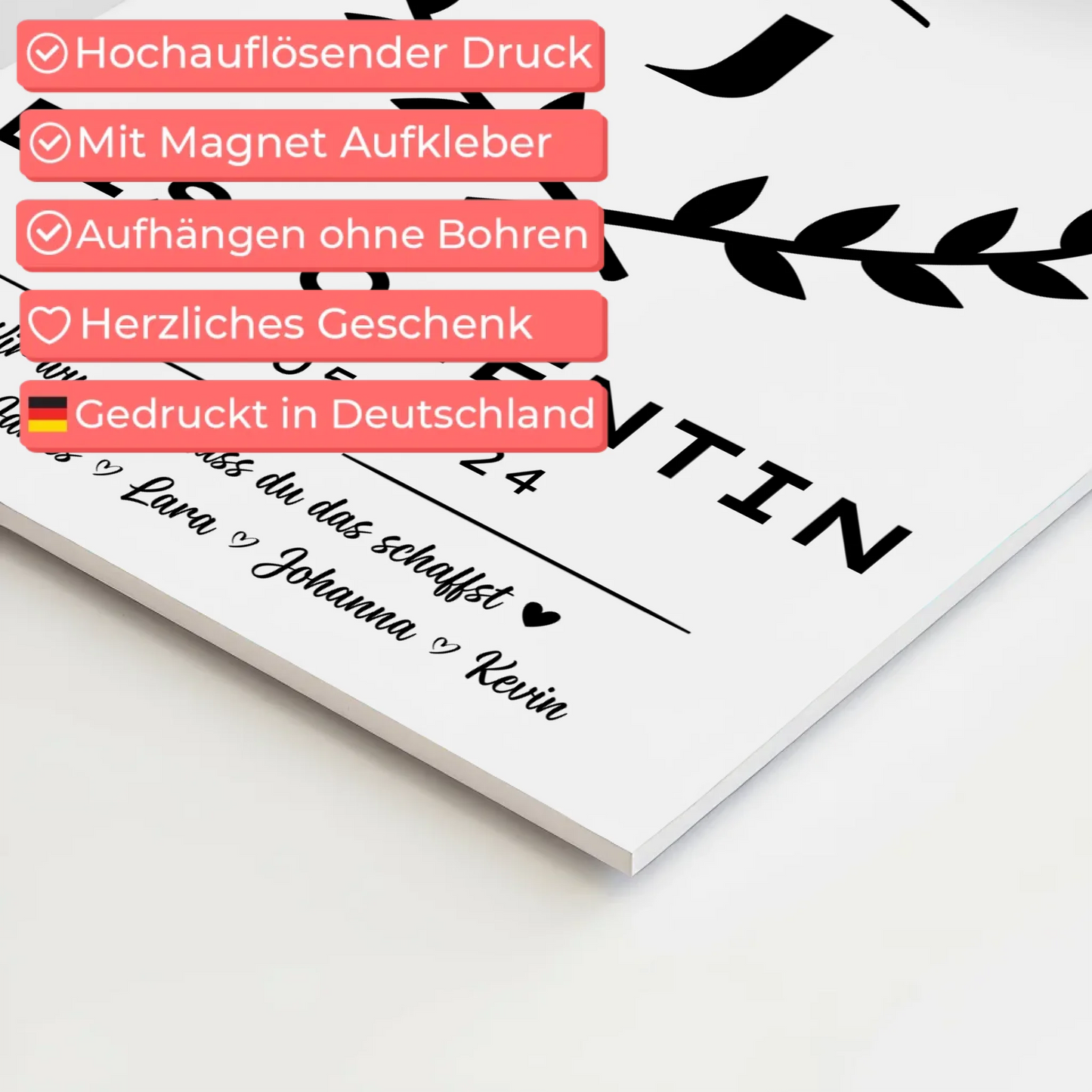 Geschenk Zum Abschluss Ausbildung Disponentin Fotoboard Magnet Poster