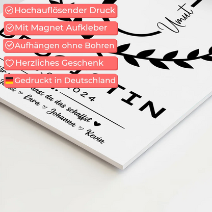 Geschenk Abschluss Ausbildung Drogistin Magnet Fotoboard