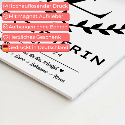 Geschenk Abschluss Ausbildung Erzieherin Fotoboard