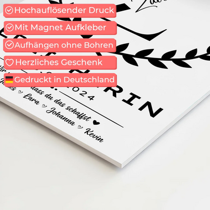 Geschenk Abschluss Ausbildung Erzieherin Fotoboard