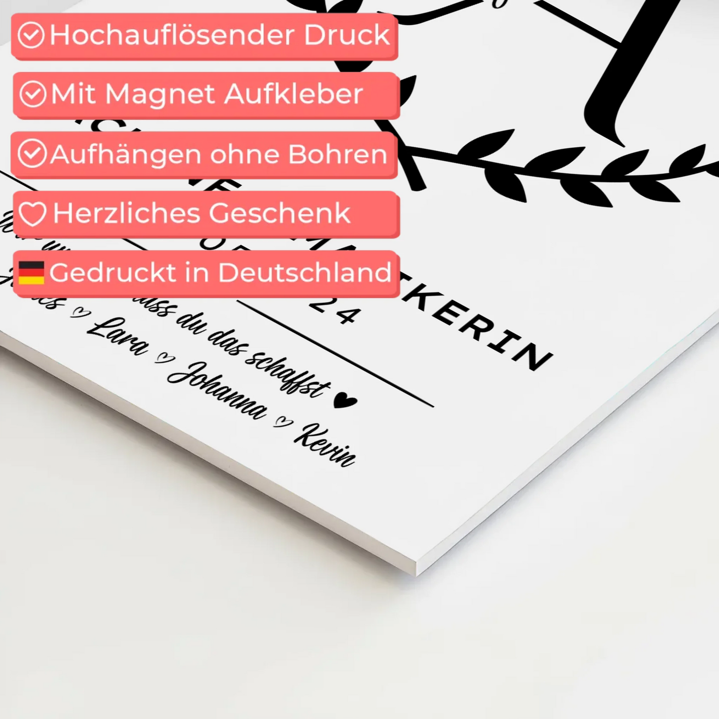 Ausbildungsabschluss Geschenk Fachinformatikerin Fotoboard Magnet Poster