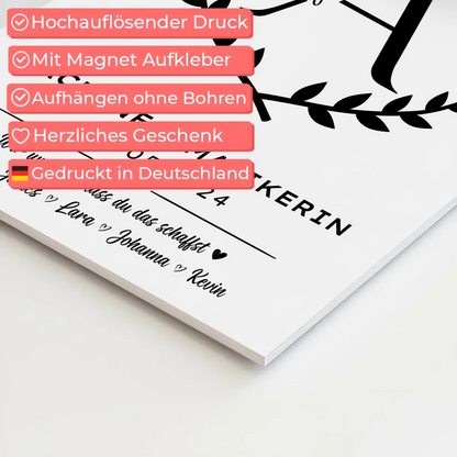 Ausbildungsabschluss Geschenk Fachinformatikerin Fotoboard Magnet Poster