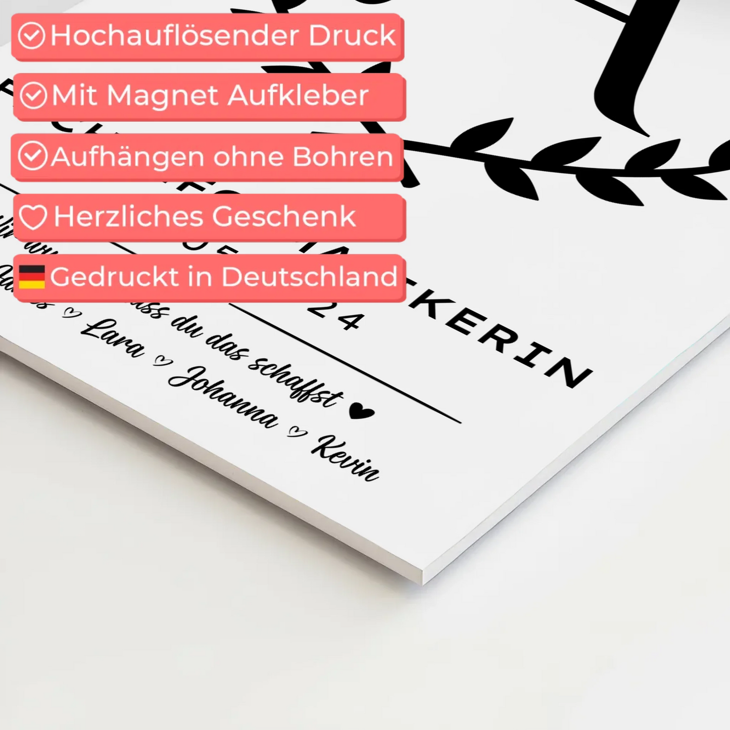 Ausbildungsabschluss Geschenk Fachinformatikerin Fotoboard Magnet Poster