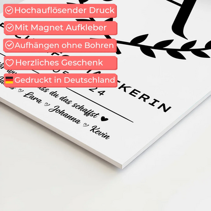 Ausbildungsabschluss Geschenk Fachinformatikerin Fotoboard Magnet Poster