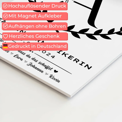 Ausbildungsabschluss Geschenk Fachinformatikerin Fotoboard Magnet Poster